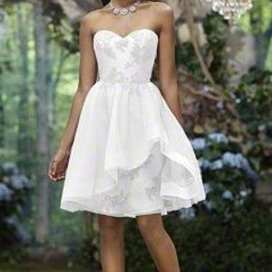 Short Lace Destination Wedding Dress Reception